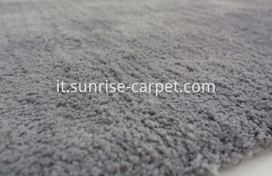 Microfiber soft shaggy with solid color grey